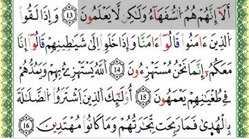 سورة البقرة | الحزب الأول ‍| الربع الأول | برواية ورش عن نافع
