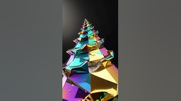 Iridescent bismuth shaped like a seashell