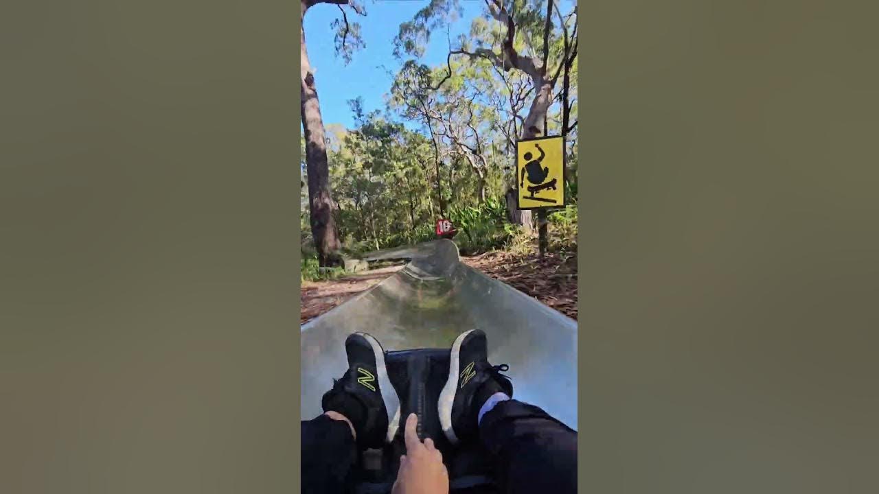 Full Speed down Toboggan Hill Park Salamander Way, Nelson Bay, Port