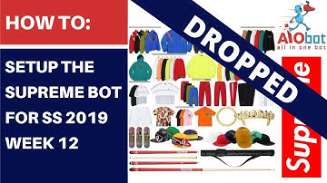 AIO Bot V2 Supreme - Spring/Summer 19 Week 12