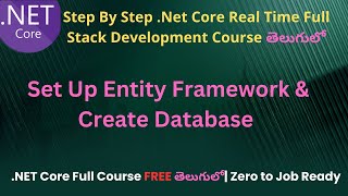 #24 EntityFrameWorkCore Set Up Step by Step & Create Database and Product table  in .Net Core Telugu
