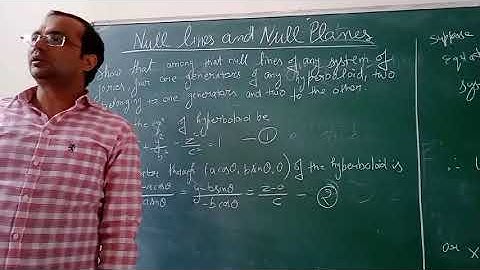 Statics null lines & null planes ex 2