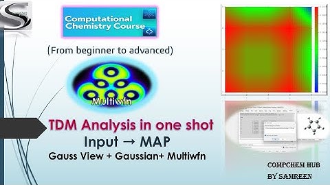 🔥 TDM Analysis 🚀 Step-by-Step | Input ➝ TDM-Map with GaussView + Gaussian + Multiwfn