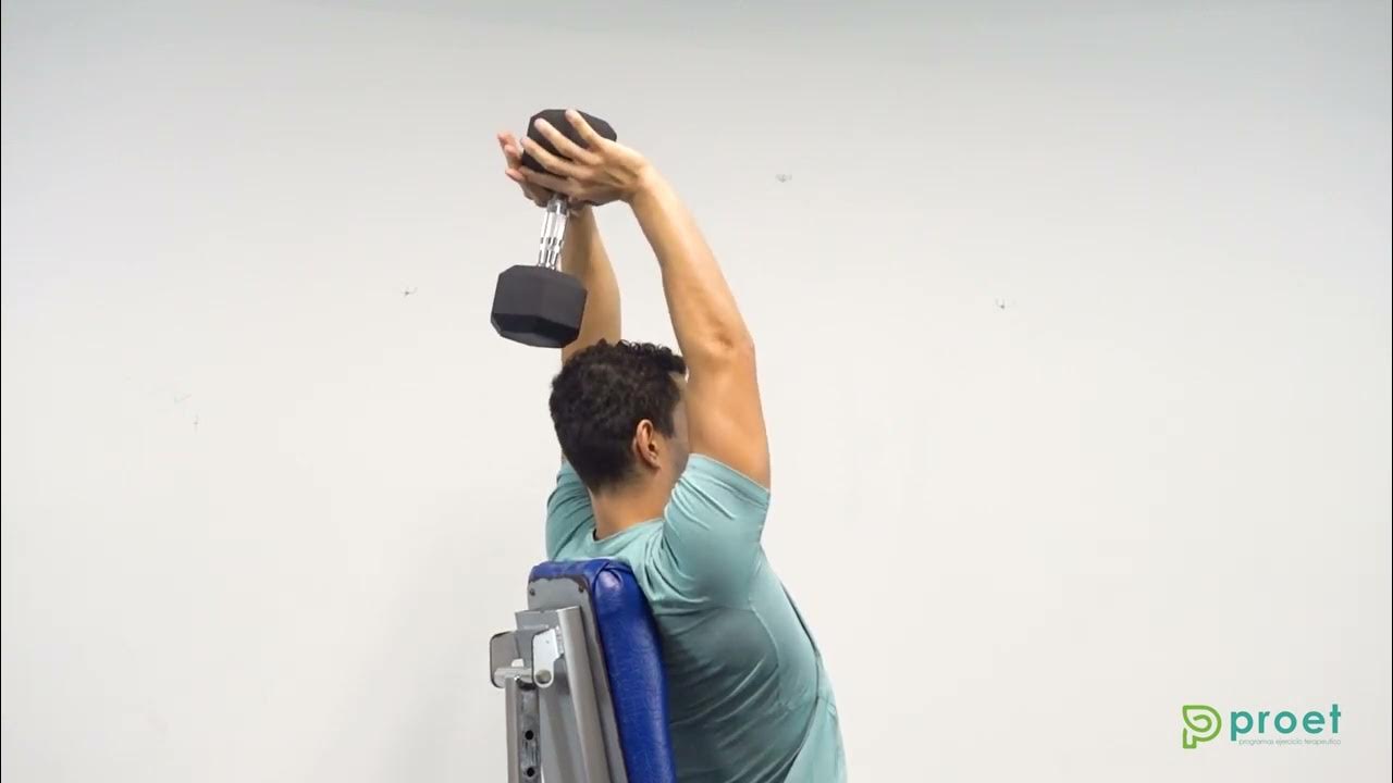 147. Extensión de tríceps a dos manos con mancuerna sentado YouTube