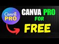 Get canva pro for free