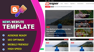 Best 😱 SEO Ready News Website Theme for blogger Website | AdSense 💲 Approval blogger Template