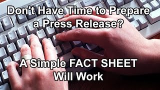 Prepare a Fact Sheet