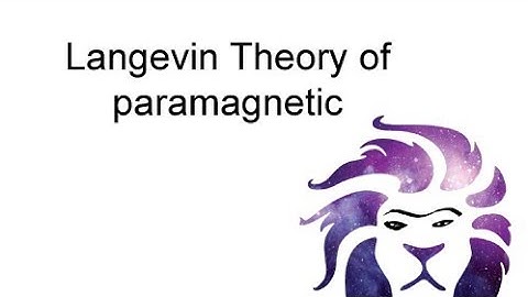 Langevin Theory of paramagnetic