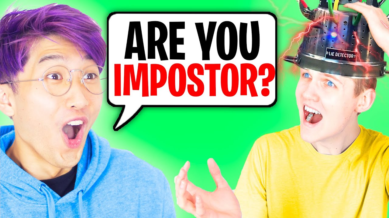 Can We Beat AMONG US But With A LIE DETECTOR!? (CAUGHT LYING!)