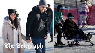 video: Pictured: Harry and Meghan hit the slopes in Vancouver