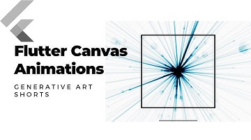 Flutter Canvas Animations - Live Coding - Generative Art [Shorts 3] (2020)