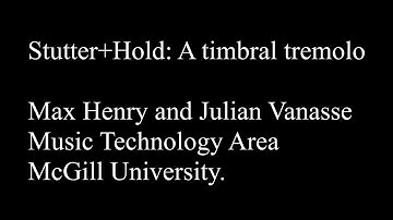 Stutter+Hold: A timbral tremolo plugin using Matlab
