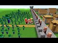 MINECRAFT ZOMBIE ATTACK CASTLE VILLAGE BATTLE