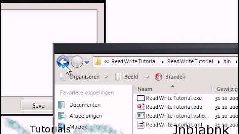 How to Save/Load/Read/Write in Visual Basic 2008/.NET