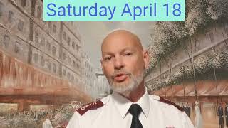 Saturday April 18 Daily Devotion with Major Paul Trickett