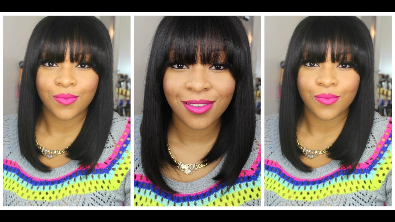 My New Short Bob Hair Cut With Full Fringe Bangs | Quick