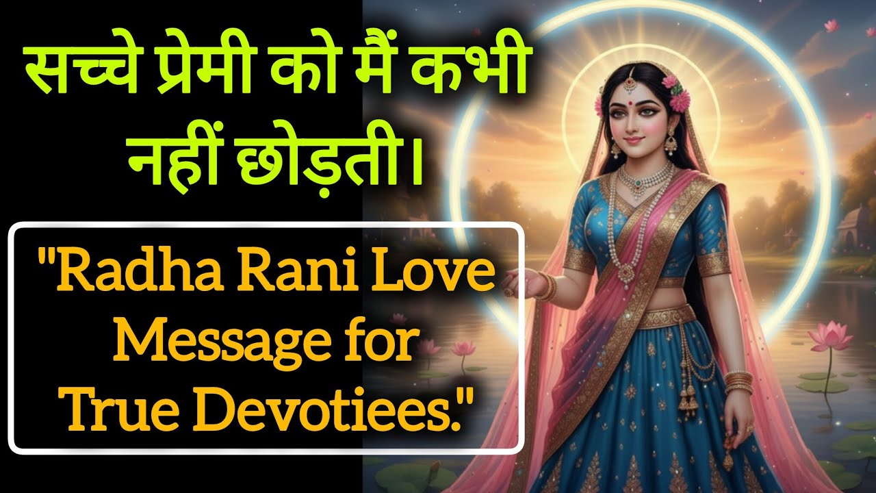 भक्त के लिए राधारानी का प्रेम भरा संदेश | सच्चे प्रेमी को मैं कभी नहीं छोड़ती lDivine Bhakti Message