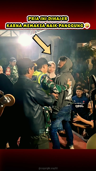 PRIA B0NY0K DIHAJ4R KARNA MAKSA NAIK PANGGUNG #hiburan #siap55 #lucu