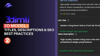 How to Optimize Your 3D Model Listing for SEO on 3DIMLI