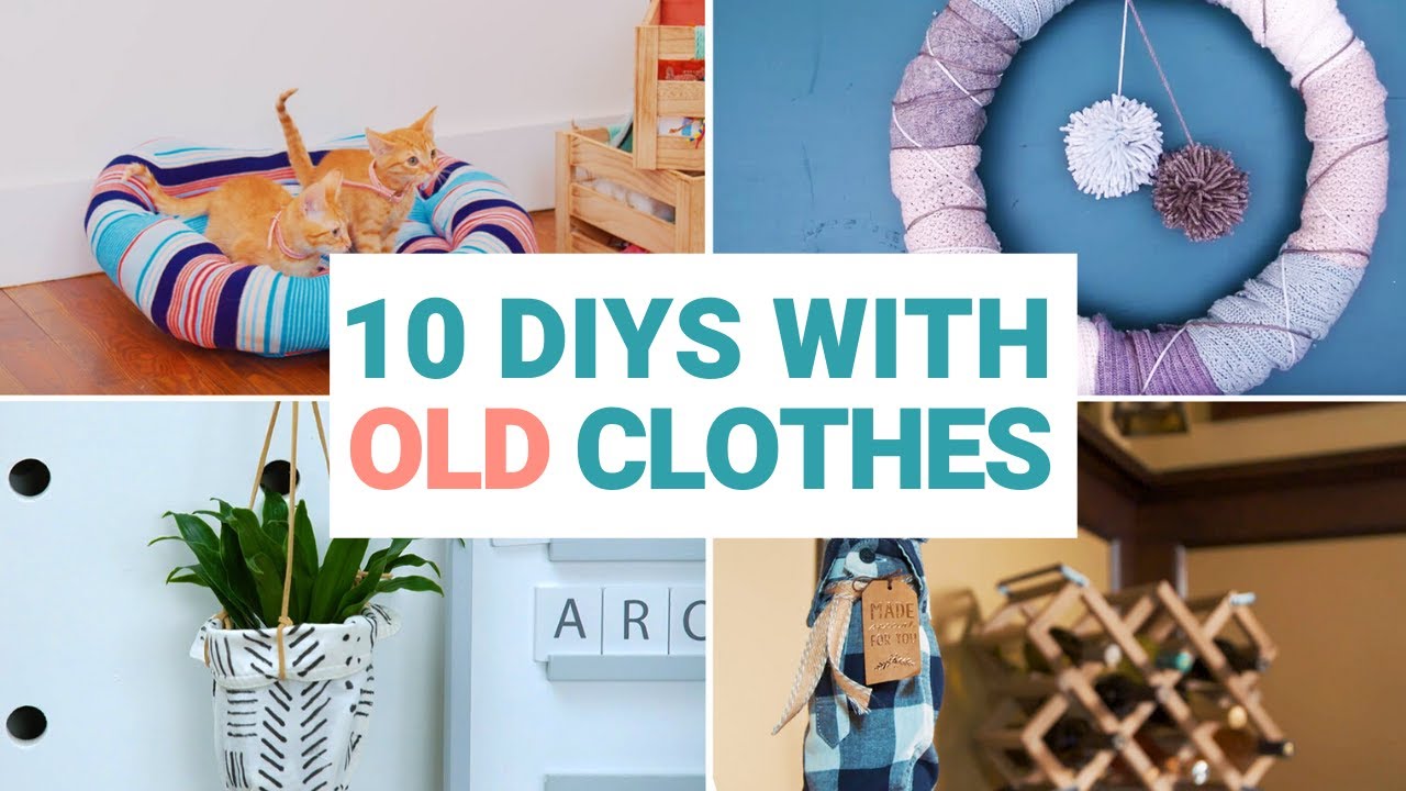 Easy Crafts With Old Clothes YouTube