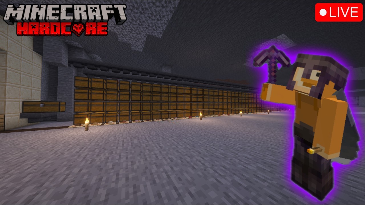 Hardcore Minecraft LIVE! - Base Building and HALL OF FAME!