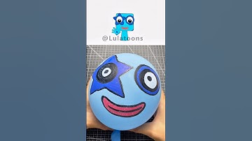 I made Sprunki Oc Five (from Numberblocks) out of balloon #numberblocks #sprunkioc #drawing #clay