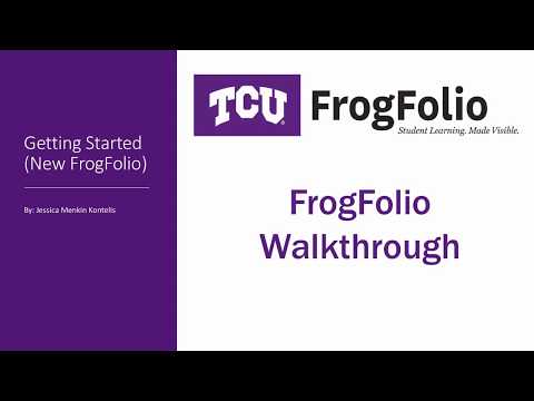 Getting Started (New FrogFolio)