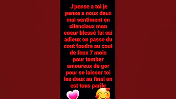 J Pense A Toi Je Pense A Nous Deux Mai Sentiment En Silencieux 