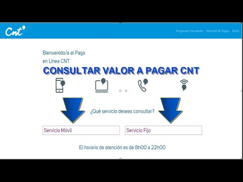 Cómo consultar el valor a pagar de planilla telefónica CNT.