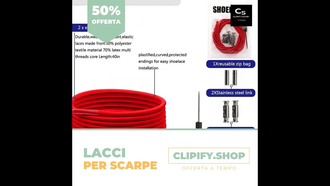 Lacci senza nodo best sale