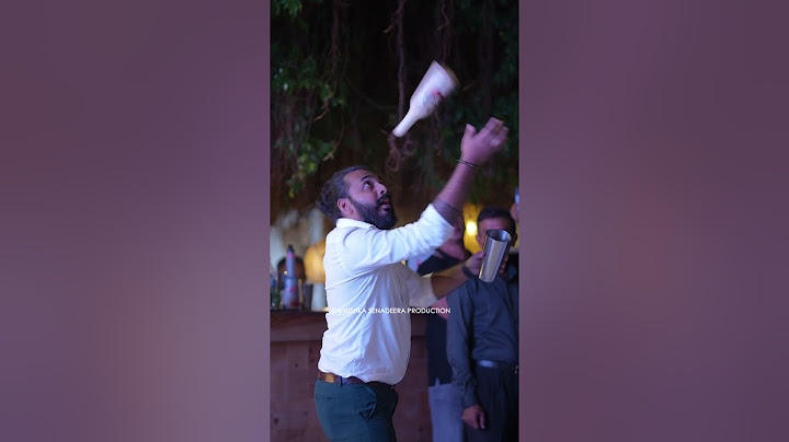 "Bartending at its best…” | Danushka Senadeera Production