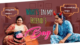 whats in my friends all in one bag//momlife