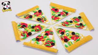 兒童手工🌟丨美味的披薩餅丨玩具巴士丨兒童玩具