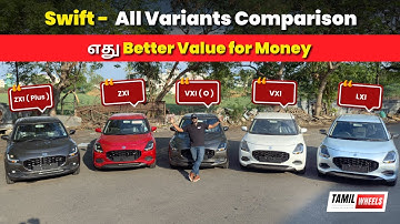Maruti Swift LXI 2024 Review and All Variants Comparison - Everything You Need 😱 | Manikandan |