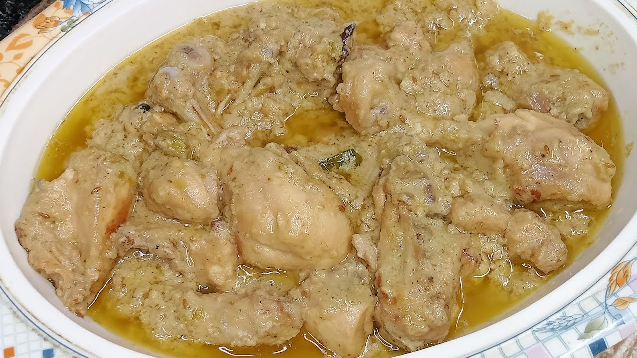 White Chicken Korma Silky Smooth Gravy Wala | How To Make White Chicken Korma | White Chicken Korma