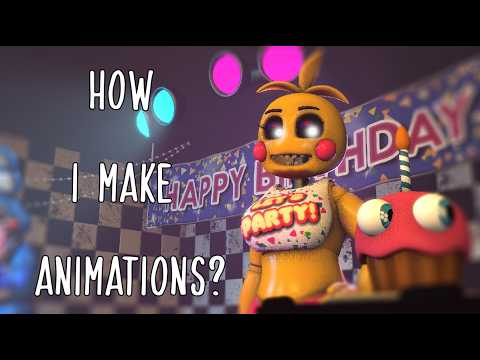 the FNAF animation process in SFM