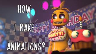the FNAF animation process in SFM