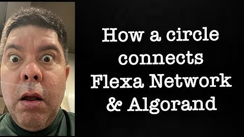 How a circle connects Flexa Network & Algorand. @UnusualDueDiligence