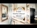 3 Home Decor DIY: Wall Shelf makeover, Floating Picture Frame Wall Shelf and Decorative Tray ideas