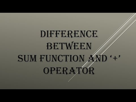 SAS_6. Difference between SUM function and + operator