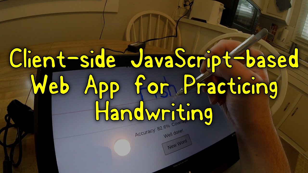 Client-side JavaScript-based Web App for Practicing Handwriting - YouTube