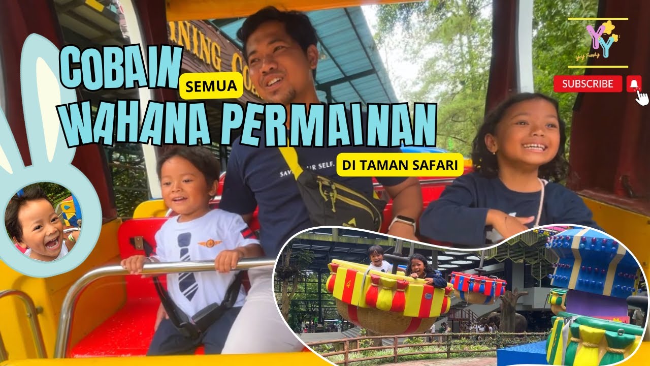 COBAIN SEMUA WAHANA PERMAINAN DI TAMAN SAFARI #PART3 - YouTube