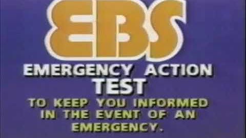 Emergency Broadcast System (EBS) Test, c. 1985, WGN-TV