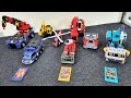 TOY ASMR│HEAVY MACHINERY COMBINE!! メタルカードボット重機ロボ集結!合体と変形のカチャカチャ音
