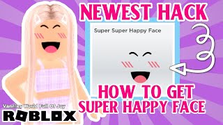 Super happy face head - Roblox