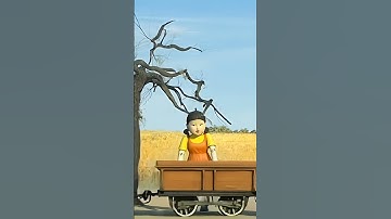 Doll Sat On The Train || Ai Video Editing || Squid Game || #squidgame #viralvideo #viralshorts