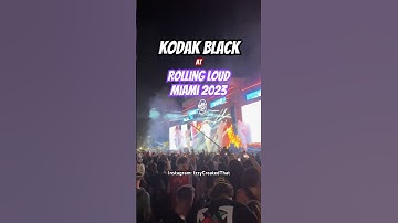 Kodak Black at Rolling Loud Miami 2023 | Instagram: IzzyCreatedThat