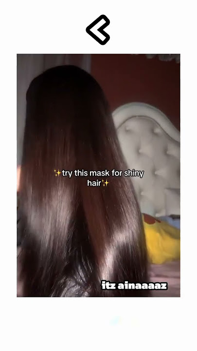 Want glass hair, make this mask for shiny hair #glasshair #haircare