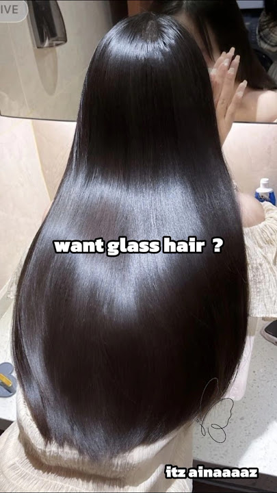 Want glass hair, make this mask for shiny hair #glasshair #haircare