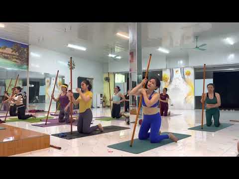 1 hour Stick yoga Class sequence with Flow | yoga with stick | Master Raghu Yoga #stickyoga